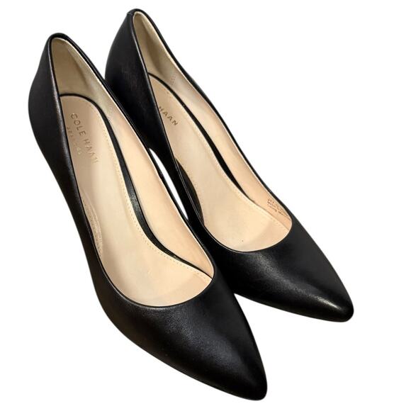 COLE HAAN Black Heel Pumps SZ 8B - Picture 1 of 11